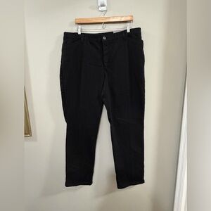 NWT CJ Banks Signature Slimming Women's Black Classic Fit Trousers. Size 20W